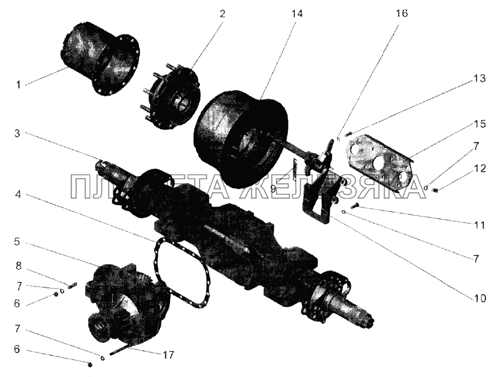 Мост задний МАЗ-152 МАЗ-105